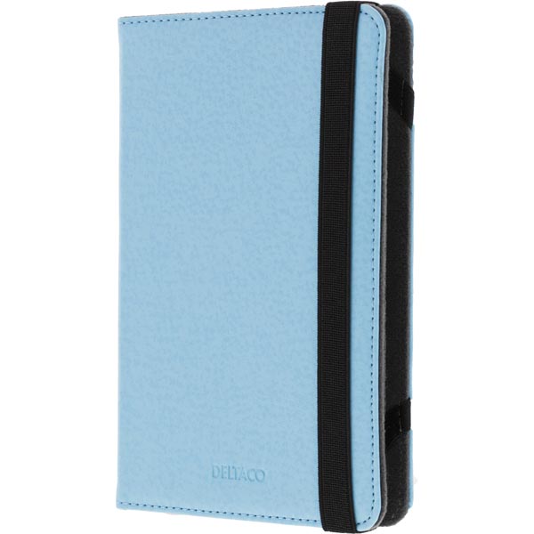 Deltaco 7\" Universal Tablet Stand Case, Light Blue
